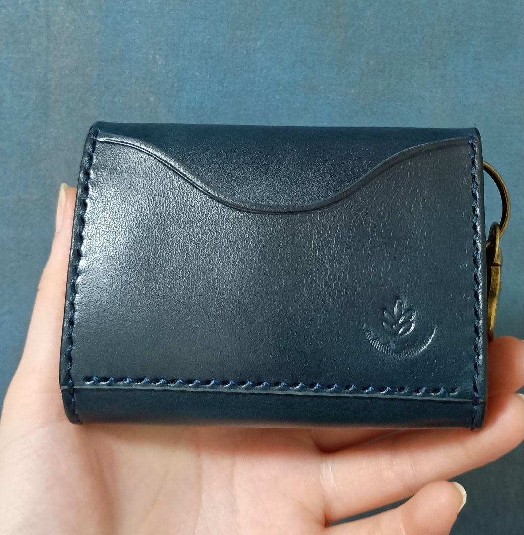 ヌメ革スマホポーチ ベルト通し 栃木レザーキーケース ハンドメイド手縫い