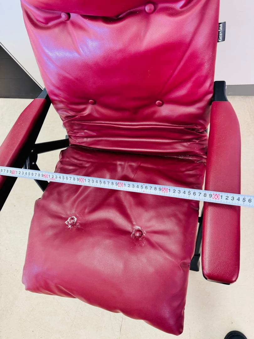 Gravina リクライニングチェア ワインレッド 折り畳み 1人掛け ソファー