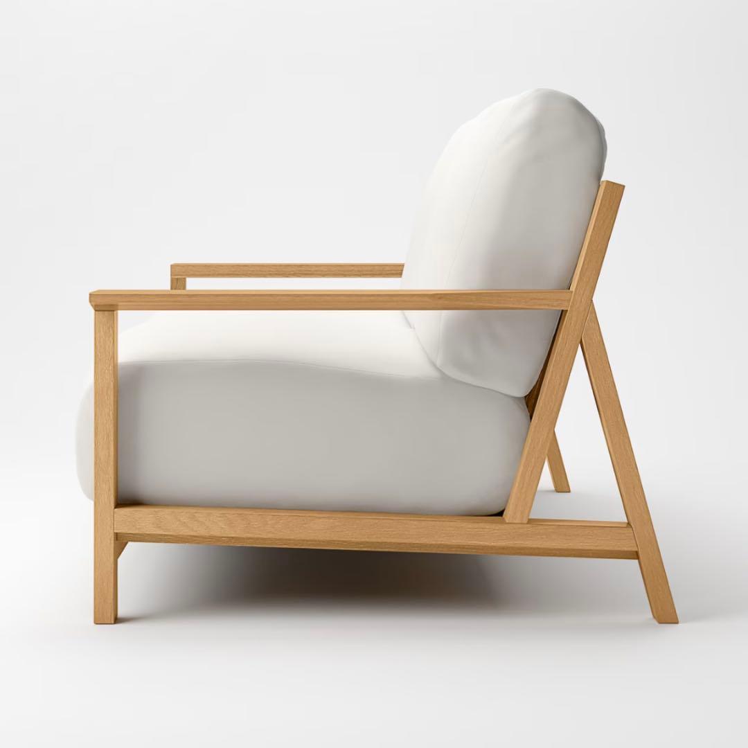 最終お値下げ　無印良品　ソファ本体木製フレーム　2.5シーター