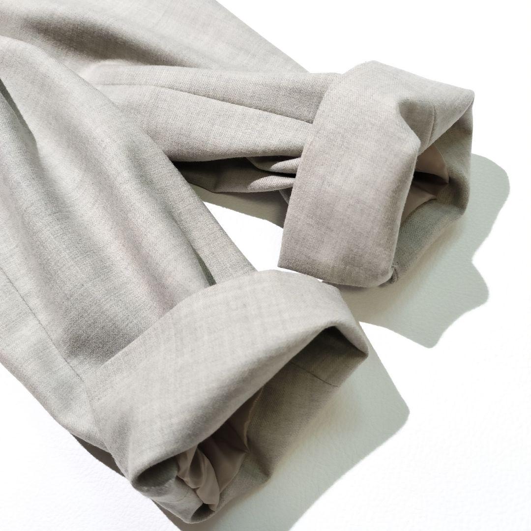 美品 グリーンレーベルリラクシング ノーカラー ジャケット ワイドパンツ 38