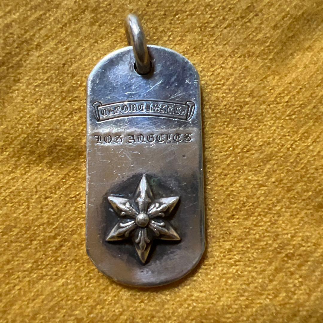 【値下】クロムハーツ　LA限定ドッグタグ　ペンダントトップ　シルバー925