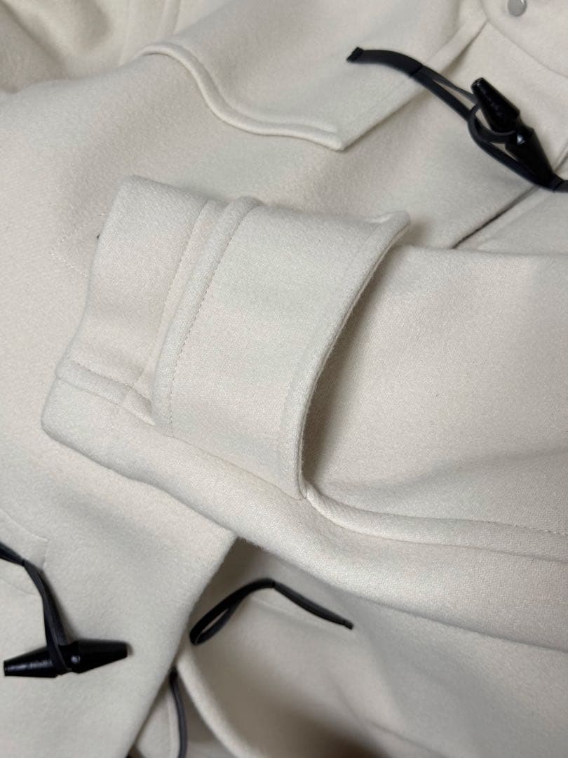 新品タグ付き★uncrave アンクレイヴ　白ダッフルコート ロング