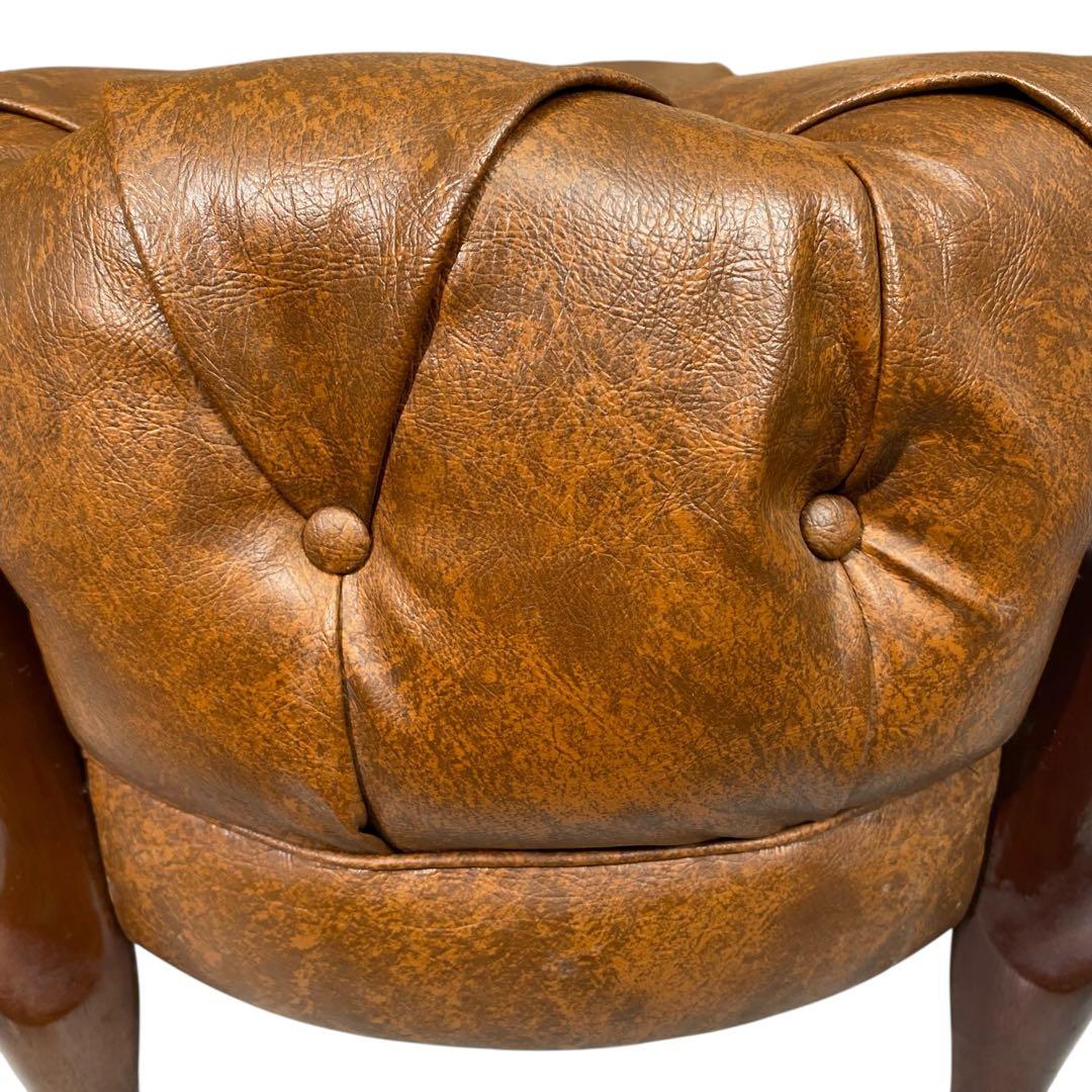 【美品】マルニ木工 ベルサイユ オットマン ブラウン②