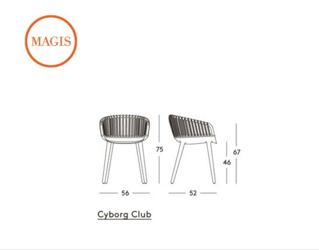 ♦︎⑤マジス MAGIS サイボーグ ウィッカー クラブ Cyborg