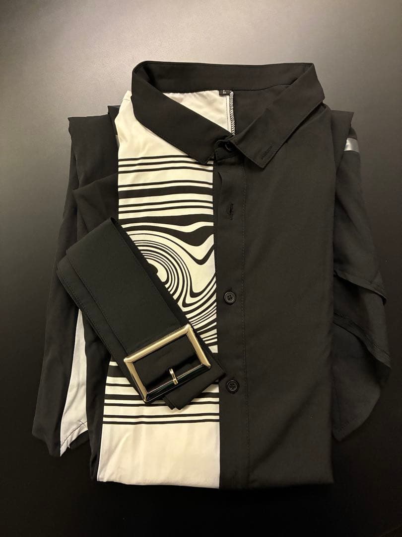 核P-model 回＝回　オーバーサイズロングシャツ