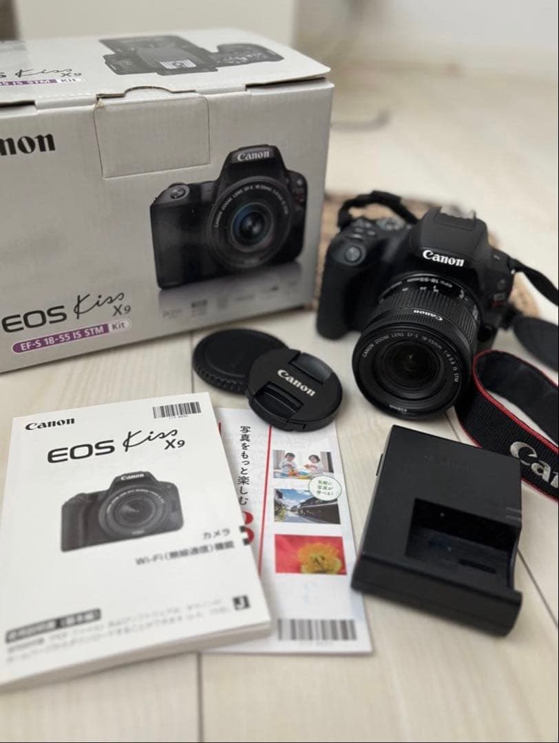 Canon キャノン EOS Kiss X9 EF-S 18-55mmレンズ付き