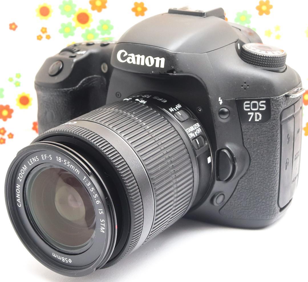 キャノン Canon EOS 7D☆スマホ転送☆ダブルレンズ！☆一眼レフ