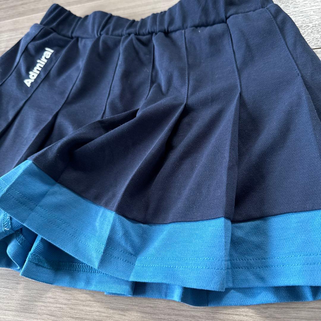 最終価格アドミラル レディーステニスウェア 青紺 ゲームシャツ＆スコート セット
