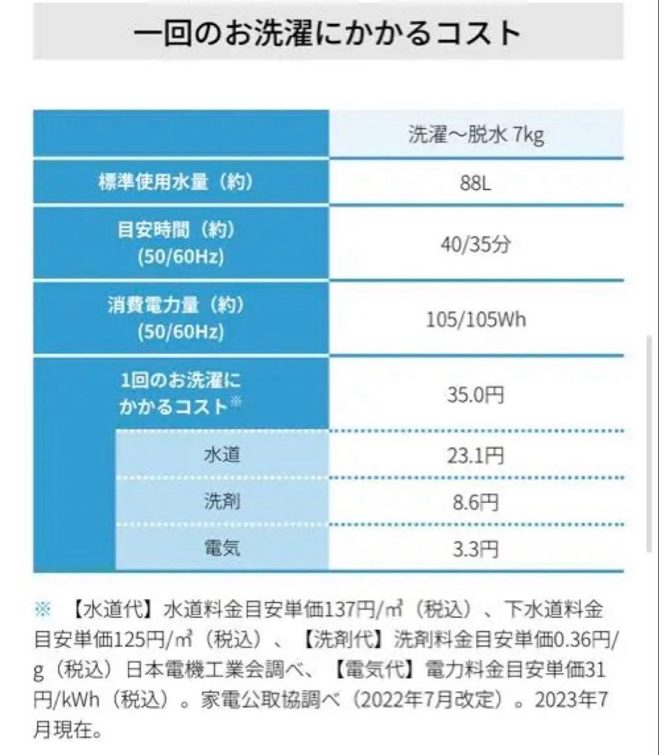 SHARP シャープ　洗濯機　ES-GE7G