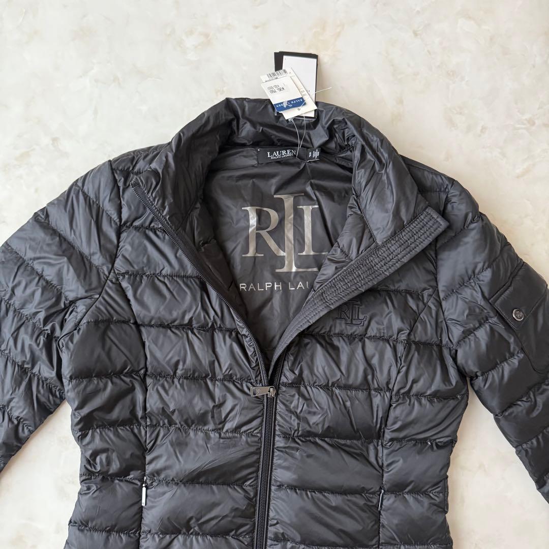新品タグ付きラルフローレン　ダウンジャケット ブラック レディース S ロゴ付き