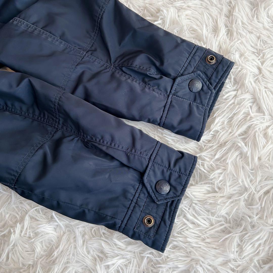 ポロラルフローレン　ダウンジャケット M-65 現行 ロゴワッペン ネイビー L