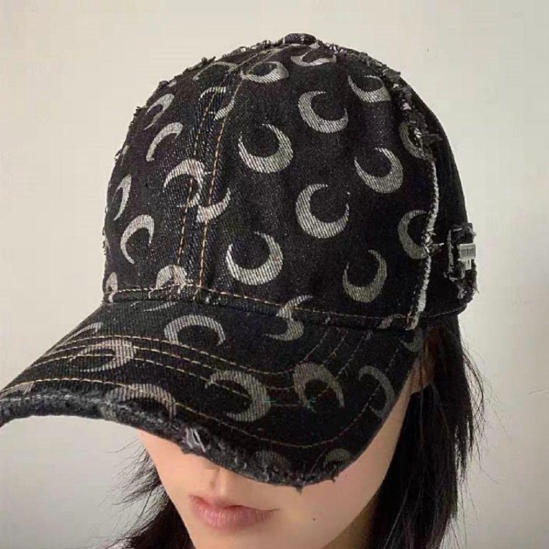 Marine Serre マリーンセル デニム キャップ 三日月 帽子