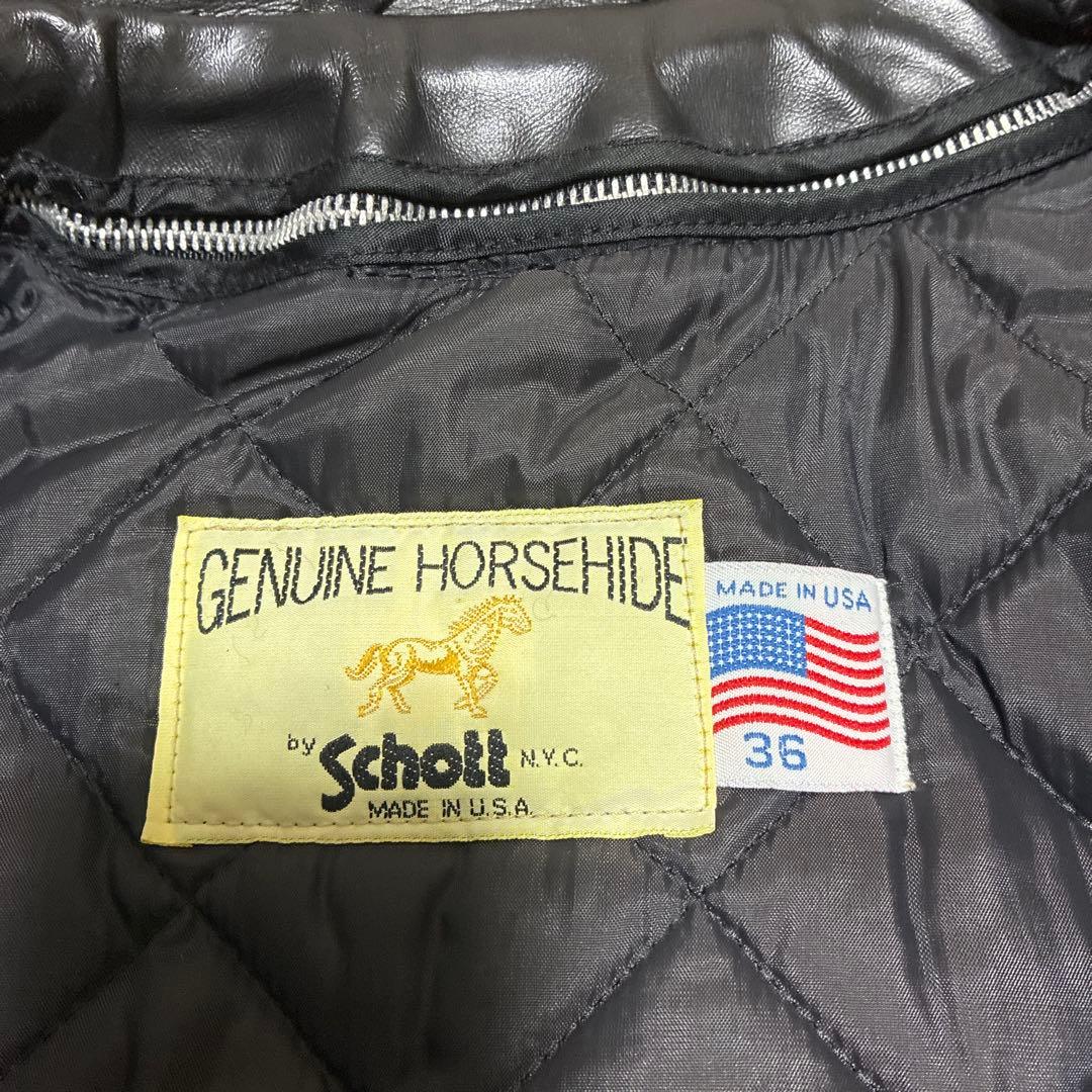 【Schott】ショット ライダース Horse hide