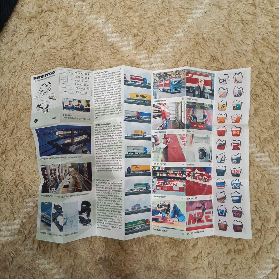 FREITAG メッセンジャーバッグ グレー/レッド