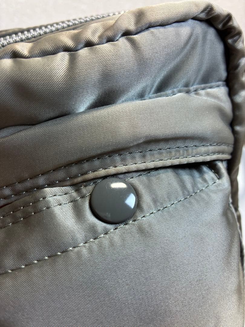 [未使用級] PORTER　タンカー　２層　ショルダーバッグ　M　シルバーグレー