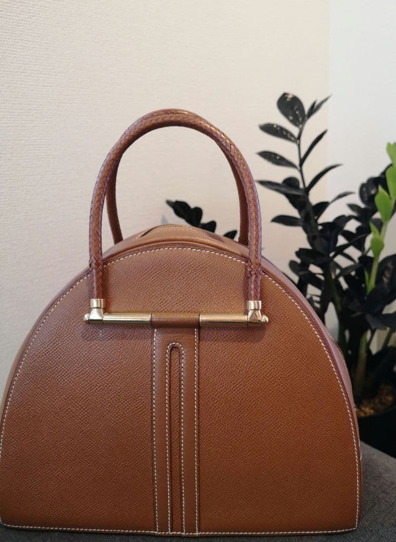 HERMES エルメス ゴビ PM ハンドバッグ ゴールド 正規品