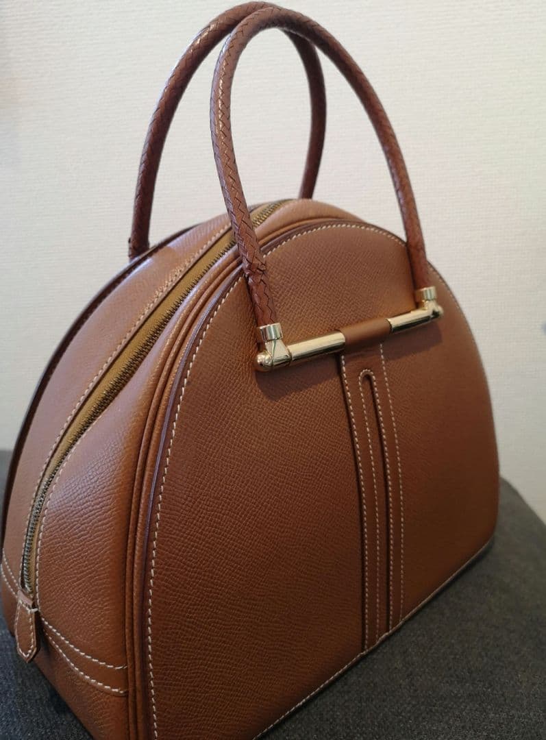 HERMES エルメス ゴビ PM ハンドバッグ ゴールド 正規品