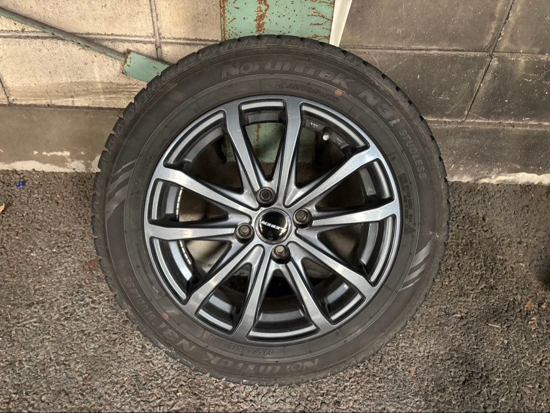【送料込】175/65R15 ノーストレックスタッドレス アルミホイール付 4本