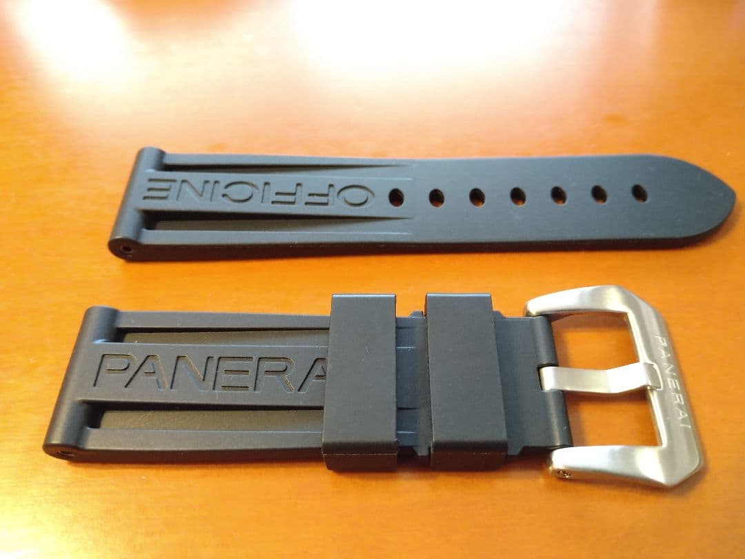 u*a様 【OFFICINE PANERAI】 44m用／ラバーベルト／ブラック