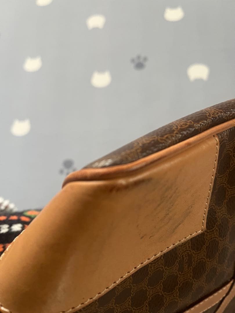 CELINE セリーヌ マカダム柄 ボストンバッグ