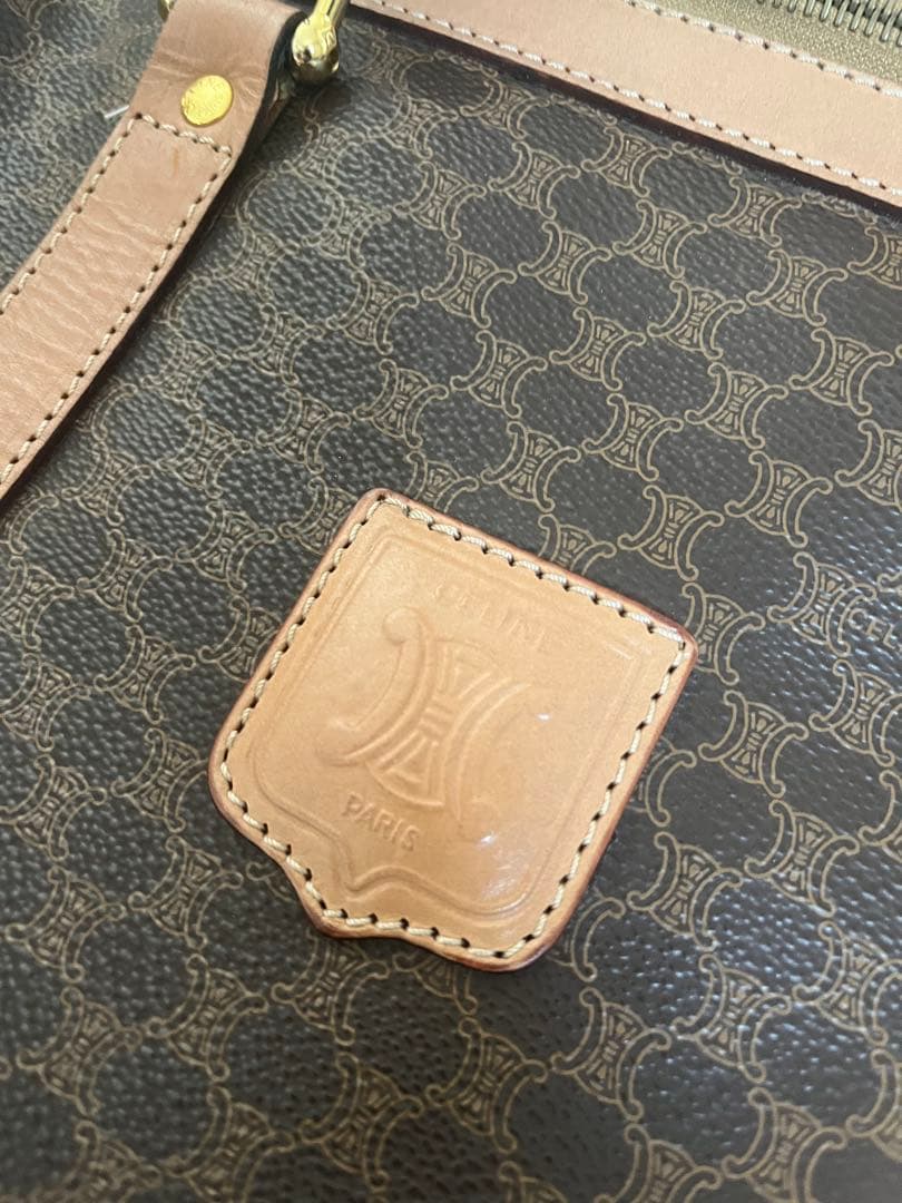 CELINE セリーヌ マカダム柄 ボストンバッグ