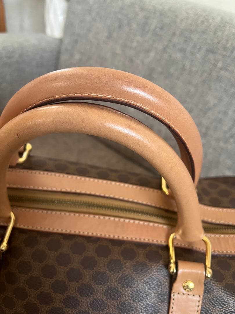 CELINE セリーヌ マカダム柄 ボストンバッグ