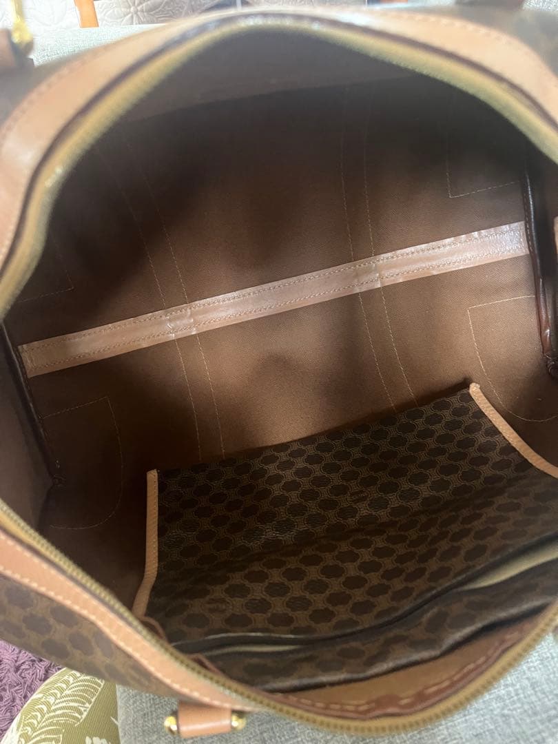 CELINE セリーヌ マカダム柄 ボストンバッグ