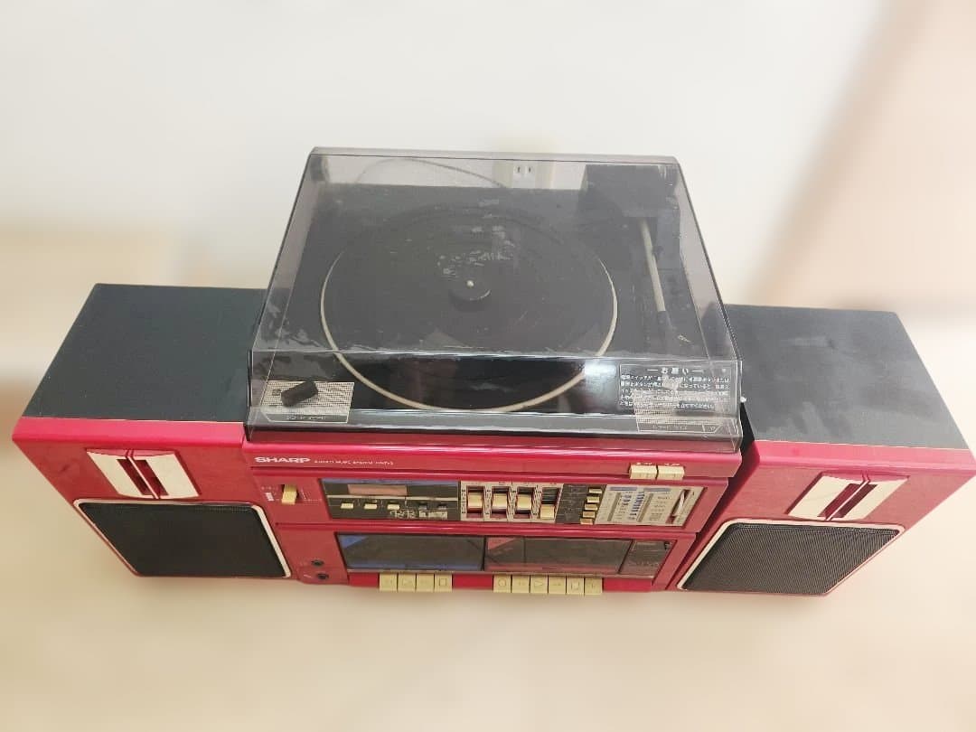 SHARPステレオミュージックシステムGS-TV3 レコードミニコンポラジカセ