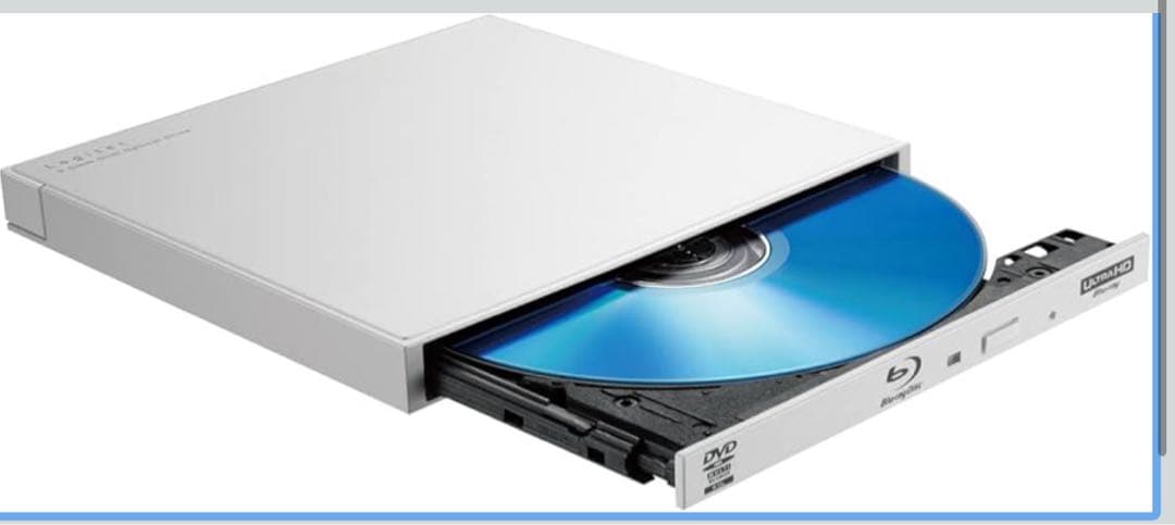 ロジテック　USB Type-C対応　ポータブルブルーレイドライブホワイト