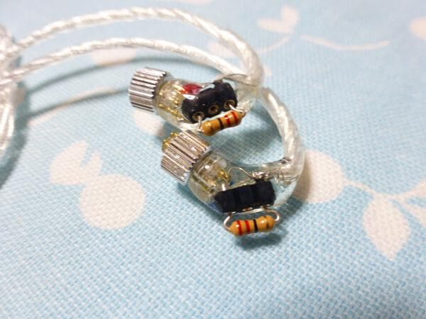 JH Audio 4ピン 6N純銀 銀メッキOFC 4.4mm L字 固定抵抗
