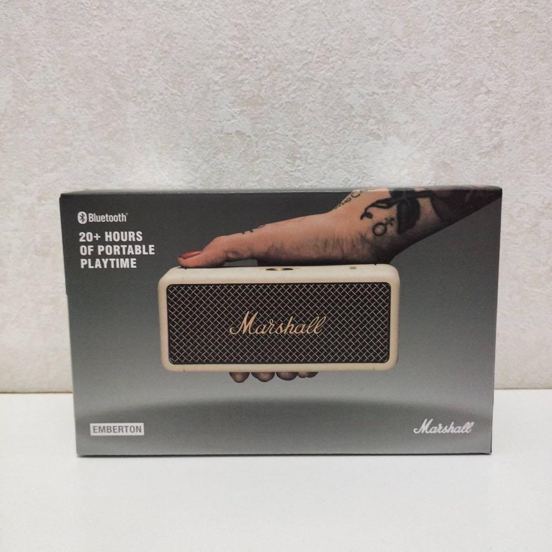 G 新品 Marshall EMBERTON ホワイト ワイヤレススピーカー