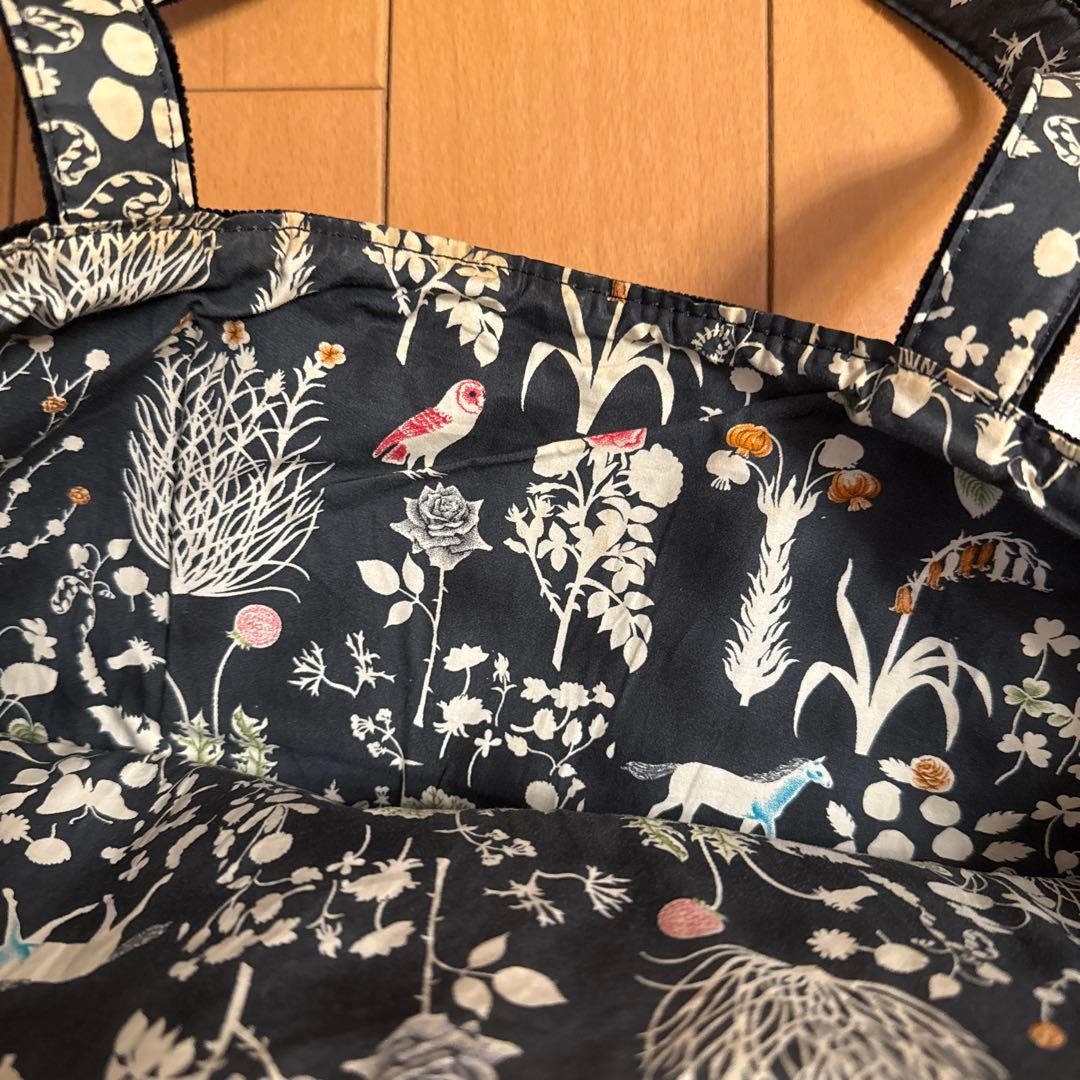 ボンポワン　ベロアトートバッグ　黒