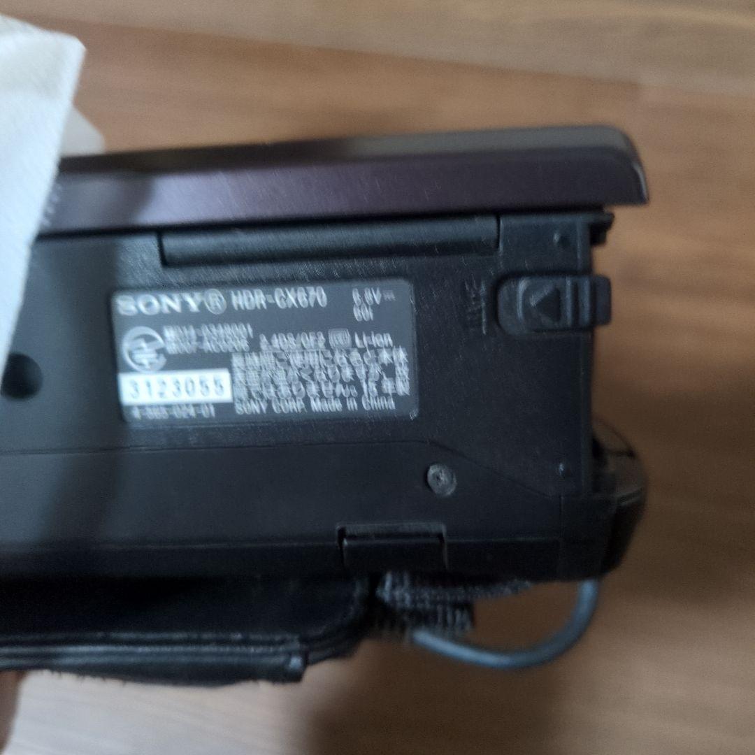 【動作OK】SONY HDR-CX670 ビデオカメラ 本体
