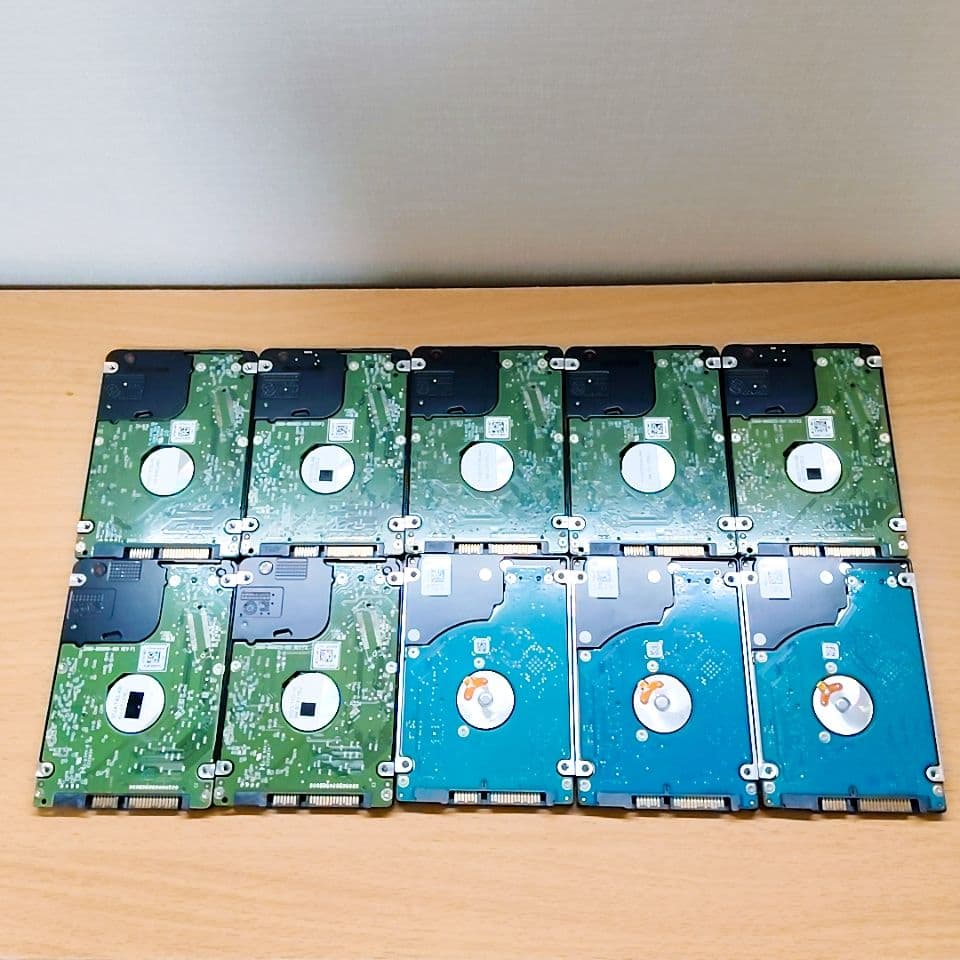 2.5インチ内蔵型HDD 500GB×10個　正常動作品②