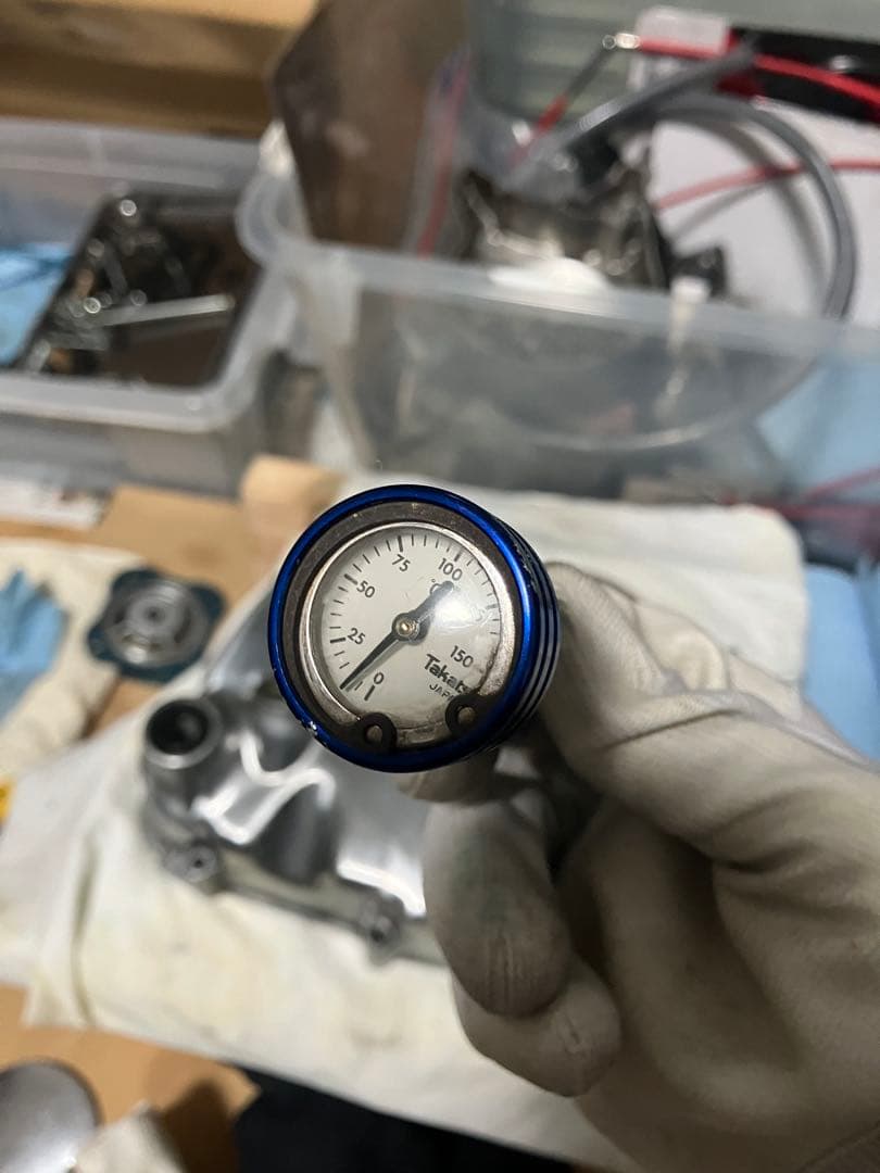 12Vモンキー　AB27 純正クラッチカバー　油温計フィラーキャップ付き