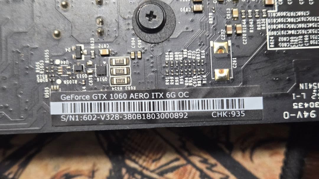 MSI AERO GTX1060 ITX OCモデル 6G グラフィックボード