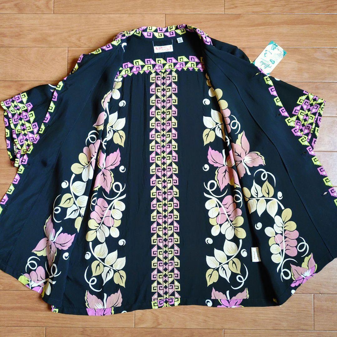 ✨️新品✨️SUN SURF ハワイアンシャツ✅️ブラック L‼️