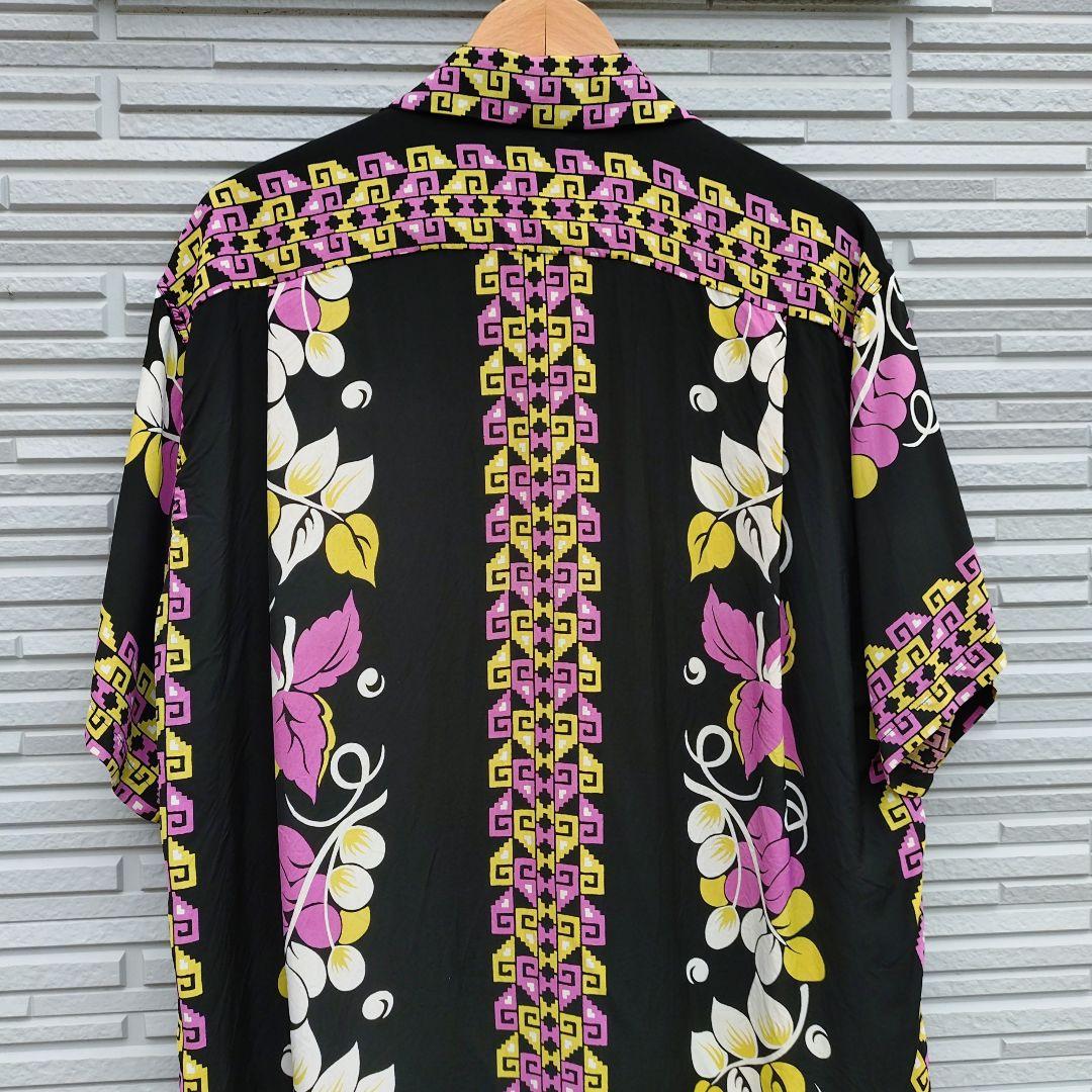 ✨️新品✨️SUN SURF ハワイアンシャツ✅️ブラック L‼️