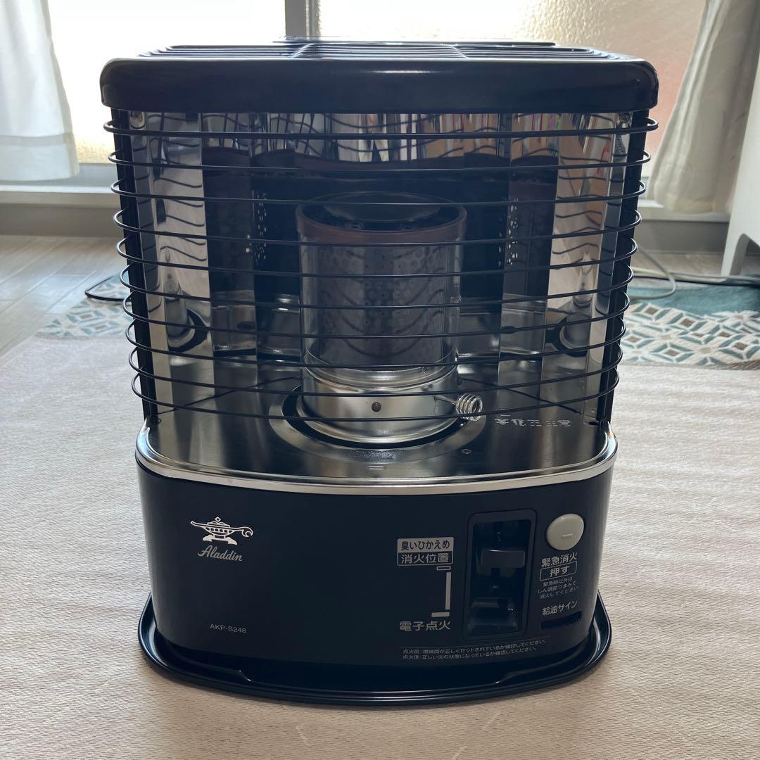 アラジン 石油ストーブ AKP-S248 2021年製 ブラック　アダプター付き