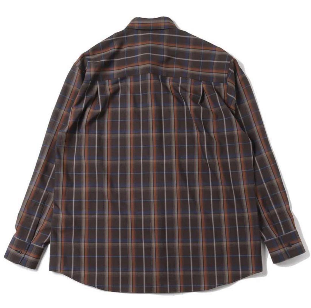 トップス AURALEE SUPER LIGHT WOOL CHECK SHIRT