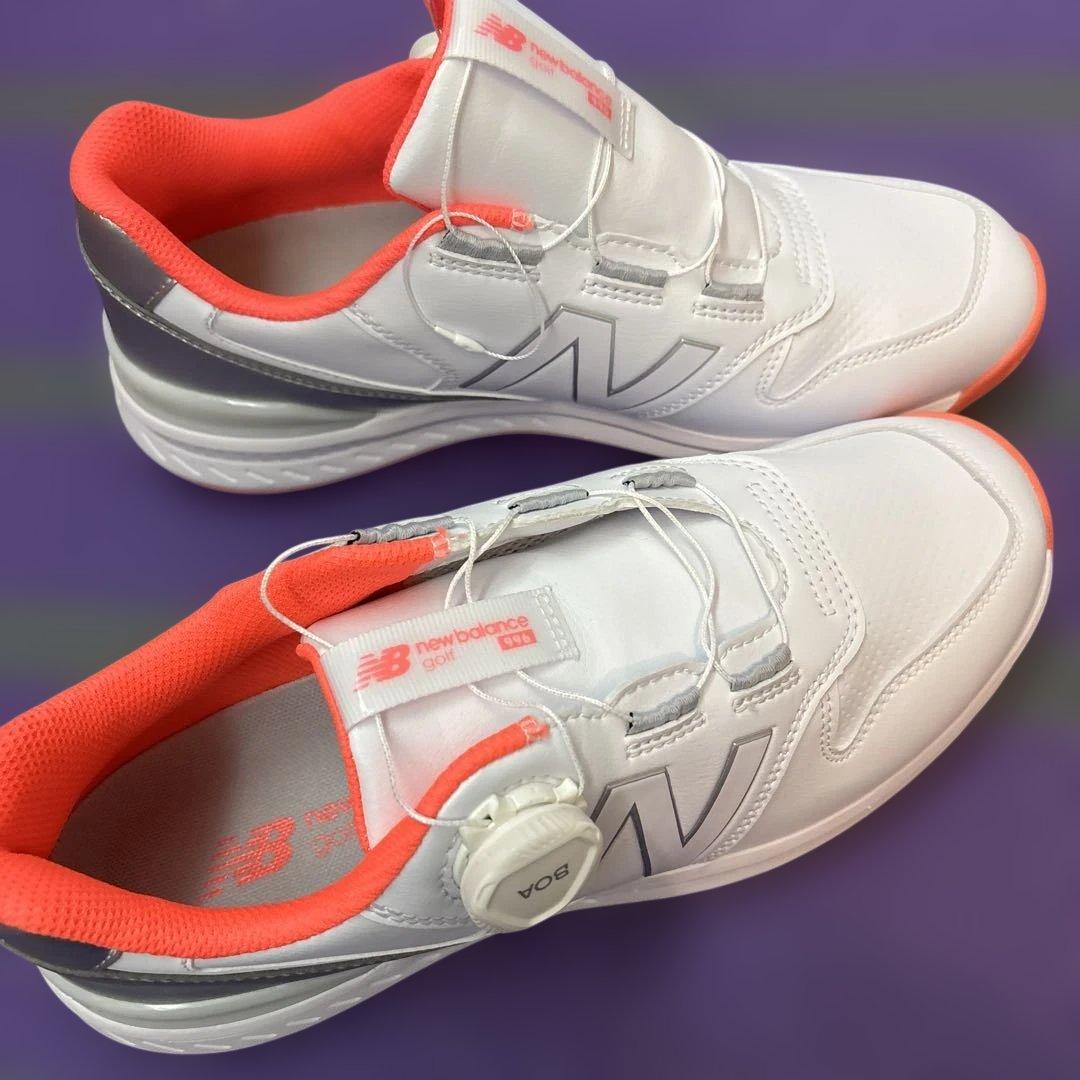 New BalanceゴルフシューズBOA 996ホワイト25cm [新品]