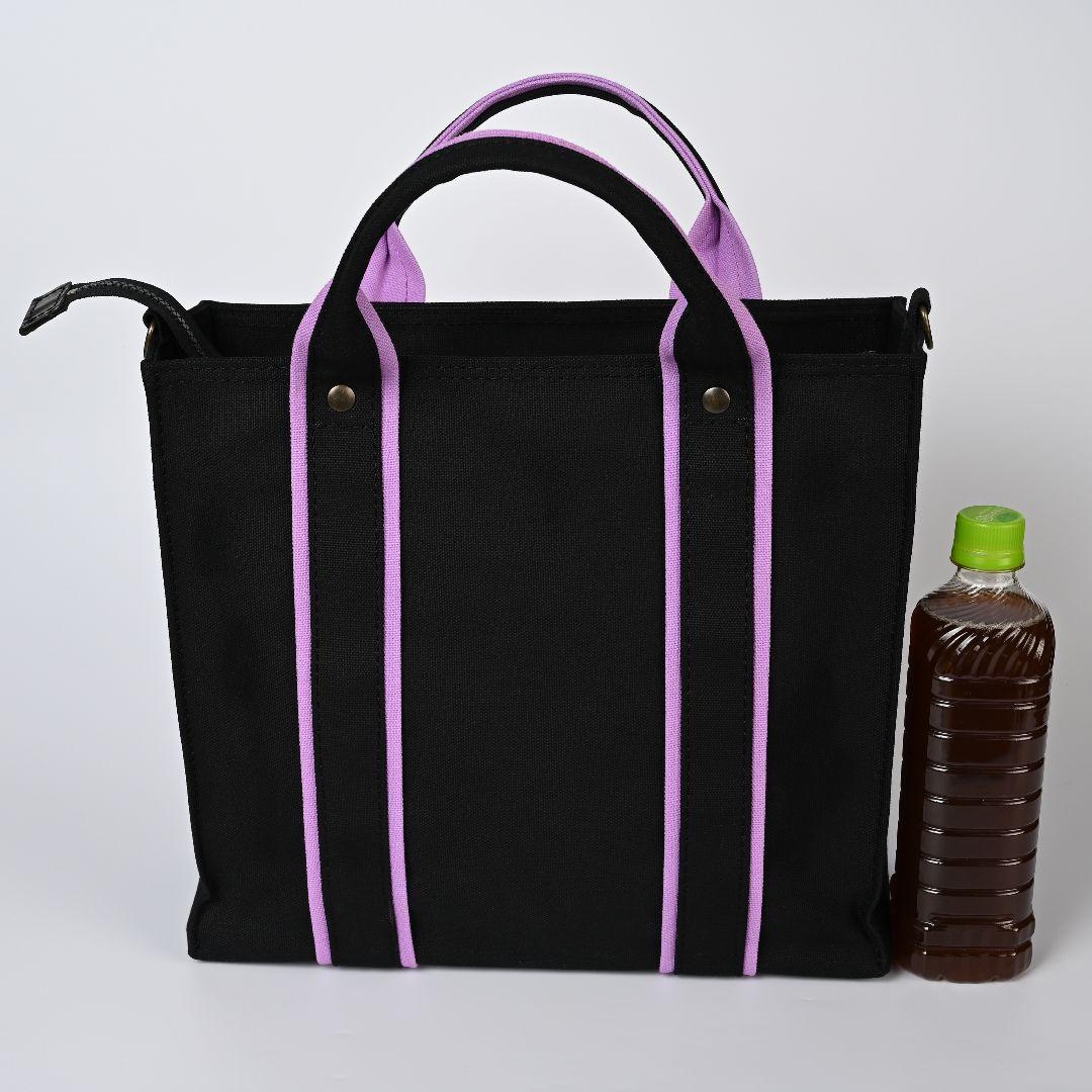 [みゅう]8号/11号×旧倉敷帆布×8番糸 スクエアトートバッグ特大