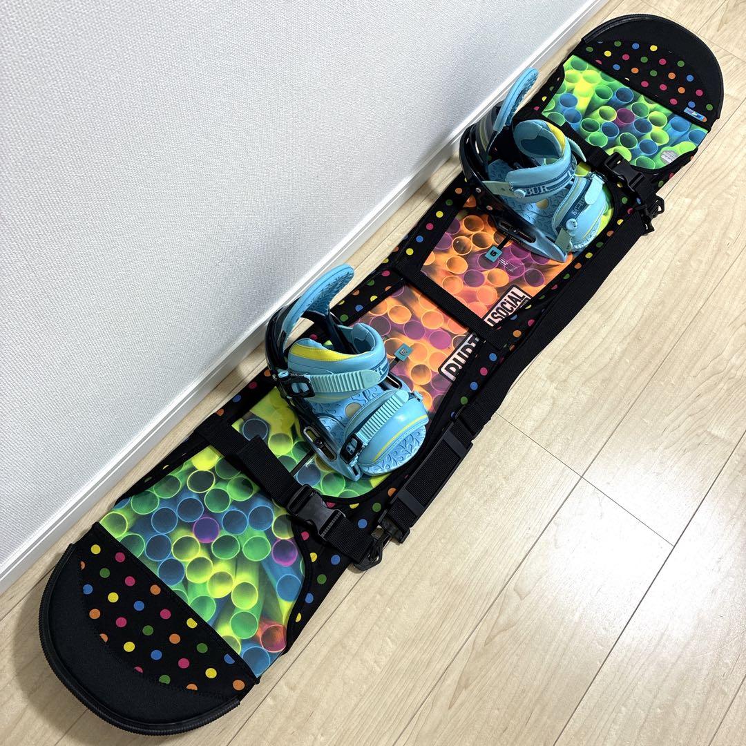【美品】BURTON SOCIAL 142㎝ SCRIBE S カバー付き