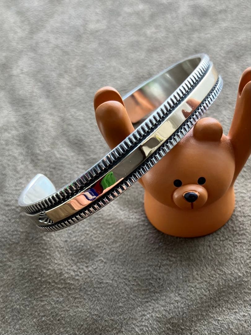 Bruce Morgan 14k バングル ブルースモーガン　チゼルワーク