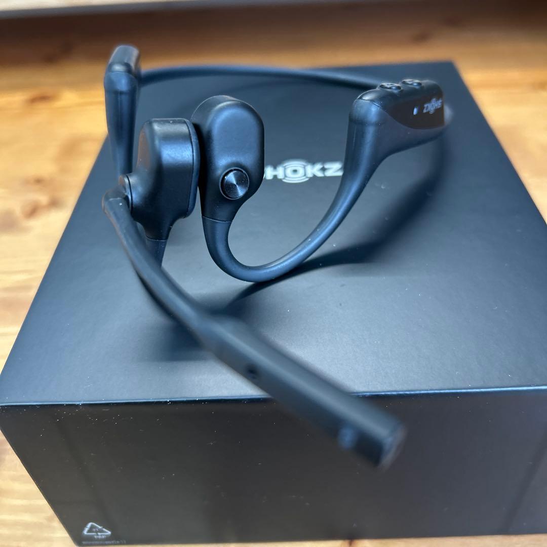 【美品】SHOKZ OPENCOMM 骨伝導イヤホン ブラック