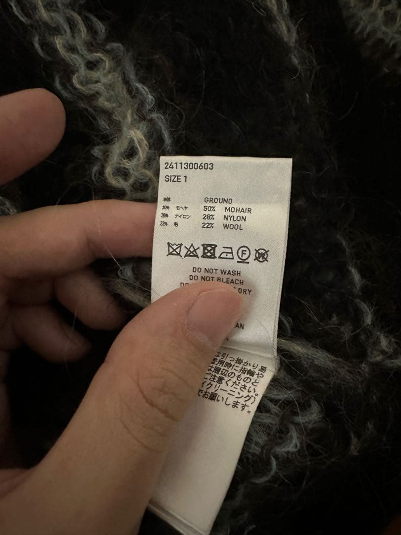 トップス SUGERHILL 24AW MOHAIR STRIPE PULLOVER