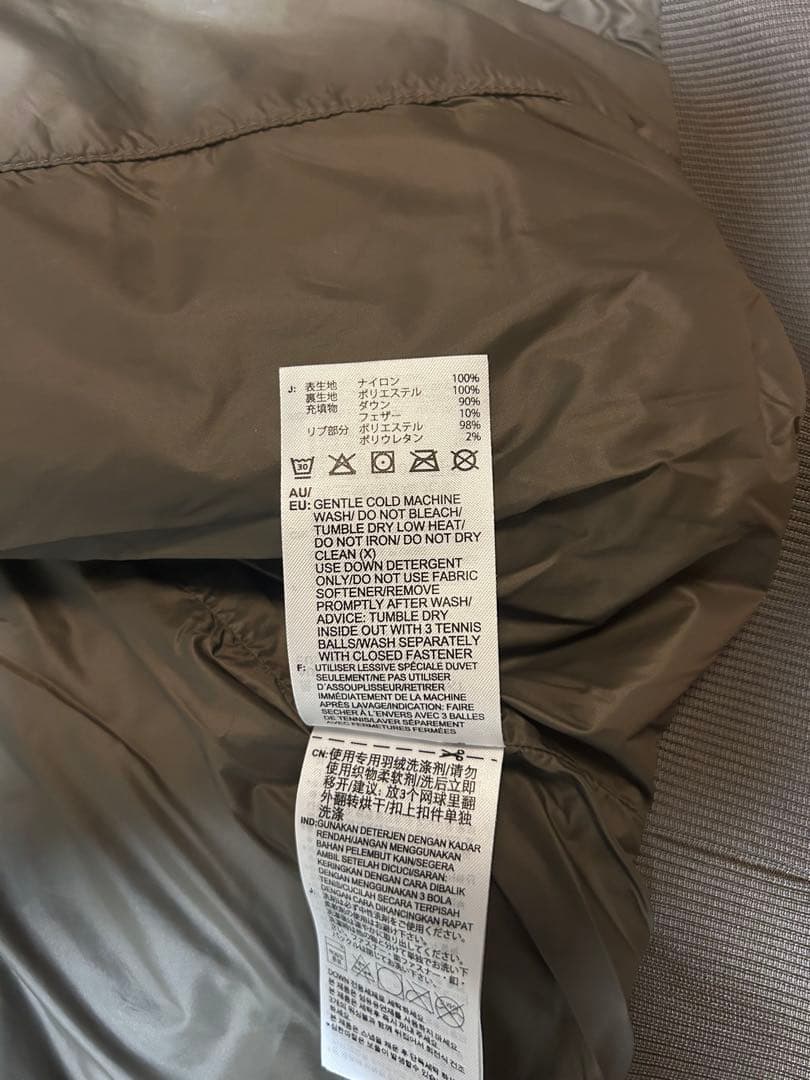 adidas オリーブ ダウンジャケット S