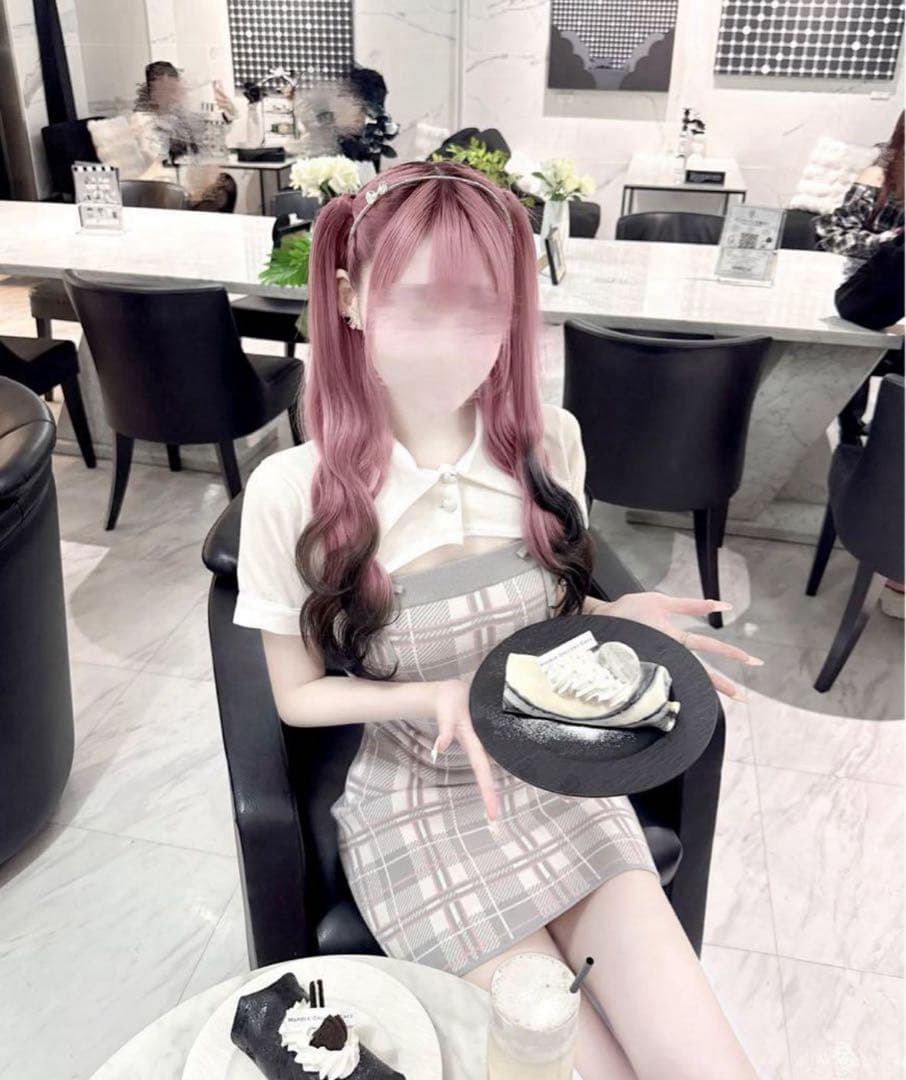 HONEYMEW checkアンサンブルワンピース