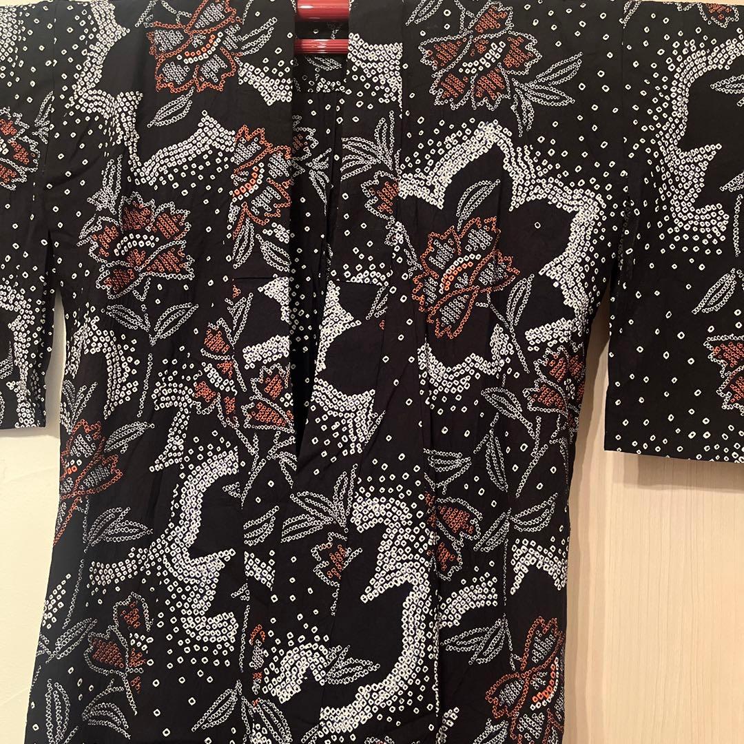 専用　有松鳴海絞り 黒　極美品