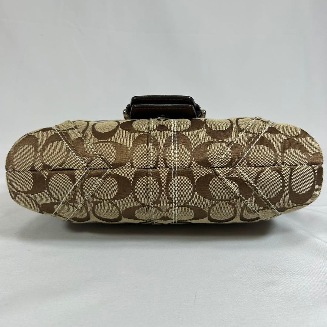 【極美品】コーチ 10296 ソーホー シグネチャー ワンハンドバッグ 肩掛け